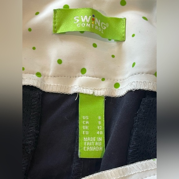 Swing Control Navy Blue Women’s Golf Pants,Slim Fit, Stretchy,Tummy Control,Sz.8 - Picture 6 of 15